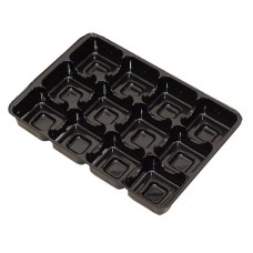 Einlage 159x112x20 mm 12 pr schwarz (100er Pack)