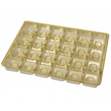Einlage 220x160x20 mm 24 pr gold (100er Pack)