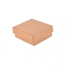 Sober æske og låg 78x82x32 mm guld (100-pak)