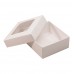 Sober æske og låg vindue 78x82x32 mm hvid (100-pak)