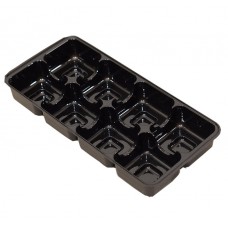 Praliné-indsats 159x78x20 mm 8 pr sort (100-pak)