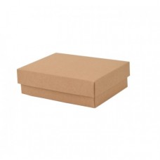 Sober-series box and lid 112x82x25 mm natural brown (100-pack)