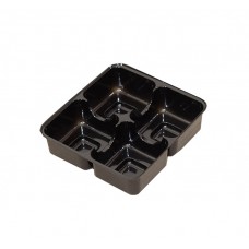 Insert 78x82x20 mm 4p black (100-pack)